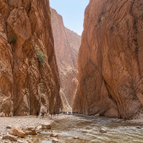Limestone cliffs of the Todra Gorges