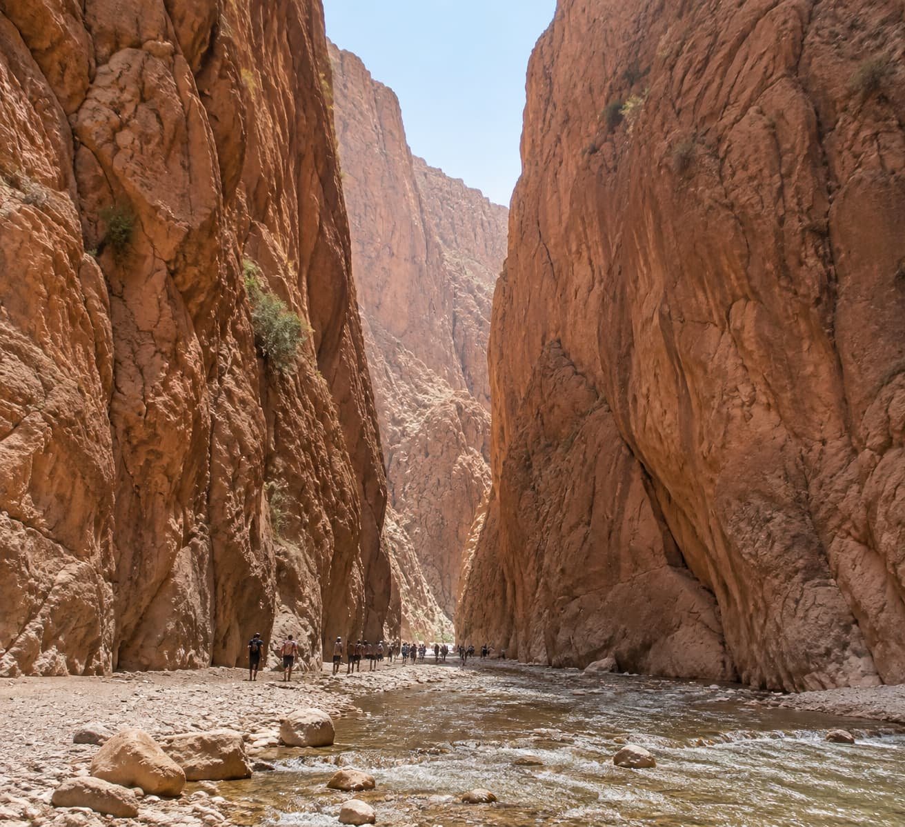 Limestone cliffs of the Todra Gorges