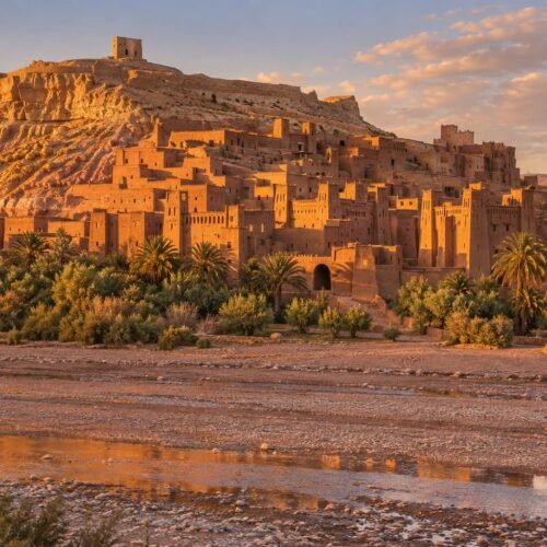 Aït Ben Haddou fortified village at golden hour