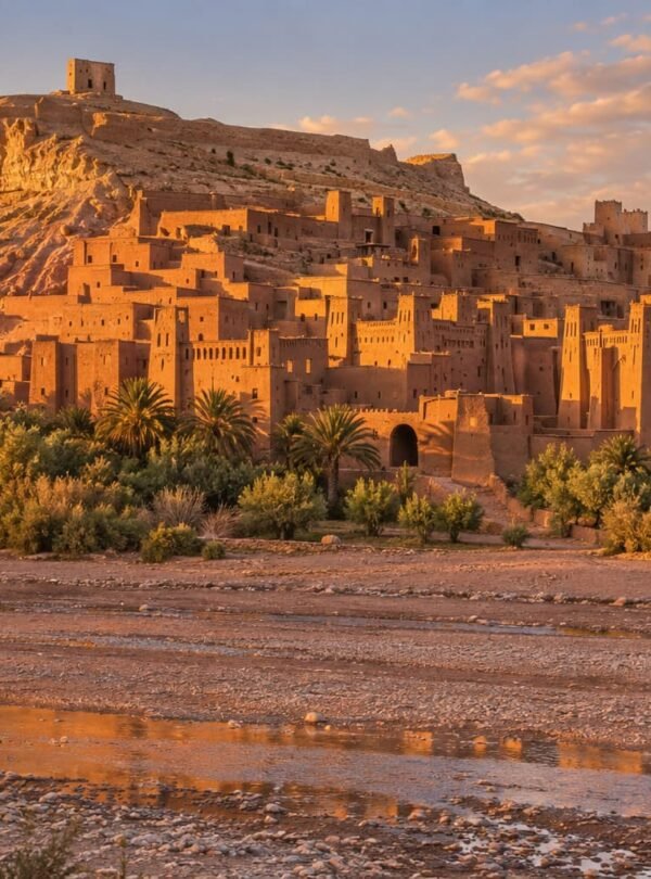 Aït Ben Haddou fortified village at golden hour
